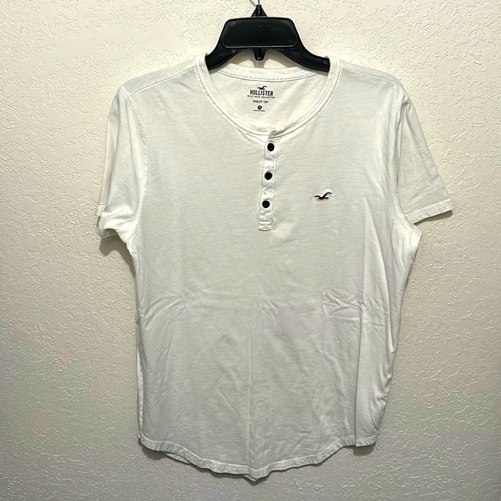 White Henley tee